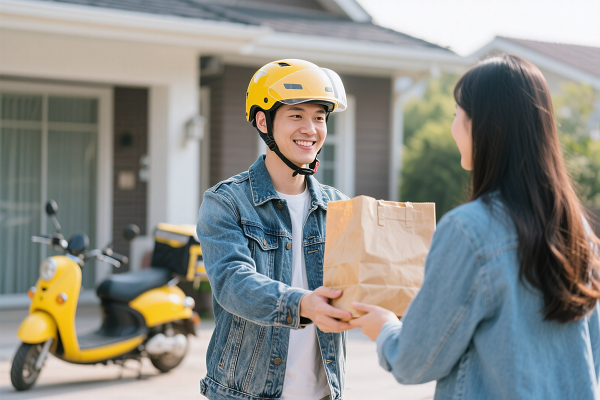 時尚與便捷的碰撞 女士外套素材與外賣遞送服務的創新融合